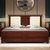 实木床 现代中式软靠床 1.8M双人床酒店木质床卧室床 主卧轻奢铜木品质奢华软靠床 1.8M单床(1.8米床+床头柜*2)第2张高清大图