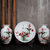 景德镇陶瓷器三件套小花瓶现代中式客厅电视柜插花工艺品装饰摆件(月亮花)第2张高清大图