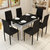 长方形钢化玻璃餐桌小户型4人餐桌椅组合现代简约6人双层饭桌家用(黑色 130*80*76单桌)第4张高清大图