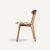 家具北欧日式简约现代  实木餐椅 白橡木餐椅 办公休闲椅子(格子布艺坐垫)第4张高清大图