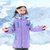 女童秋冬装外套2020新款洋气儿童加厚童装上衣三合一可拆卸冲锋衣(女童大迷彩紫色可拆卸 120 建议身高110)第4张高清大图