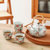 日式茶具套装手绘高温陶瓷5头茶具秋语田园风茶壶茶杯套装第2张高清大图