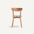 家具北欧日式简约现代  实木餐椅 白橡木餐椅 办公休闲椅子(格子布艺坐垫)第3张高清大图