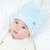 milky friends春秋宝宝帽子婴幼儿儿童帽新生儿彩棉套头帽三角巾(粉色（单帽） 均码（45-49CM）)第3张高清大图