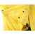 瓦里安雷DF-107女款新款貉子帽毛防水羽绒服（黄色）（XL码）第9张高清大图