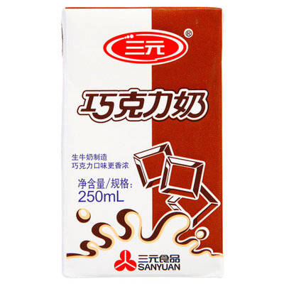三元巧克力奶250ml*24