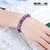天然梦幻紫晶手链 天然水晶紫晶手链女款时尚饰品 水晶宝石(12mm)第5张高清大图
