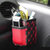 那卡手机置物筒桶架 汽车载红酒挂袋 车用出风口置物袋 置物盒杂物袋(一代白线)第4张高清大图