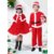 圣诞节衣服儿童演出服男童装扮圣诞老人套装女童舞蹈服装表演服饰(100 白)第4张高清大图