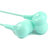 锐思 REW-l01 情侣系列有线耳机 薄荷绿  凹凸有致 区分佩戴 一键线控 高清通话第4张高清大图