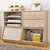 爱丽思IRIS 带盖环保木质收纳柜组合柜简易书柜置物柜STB(STB-400H白色)第5张高清大图