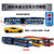 鸭小贱 合金回力巴士双节铰接公共汽车大巴士公交车儿童玩具模型632(蓝色 大号)第3张高清大图