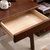 夏树 北欧实木梳妆台SZT-01(出口版（原木色） 单桌+日式椅)第5张高清大图