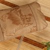 天然竹青碳化竹席凉席夏季床上用品可折叠竹席空调席子(梧桐影碳化竹凉席（三件套）)