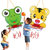 儿童卡通篮球板 户外室内悬挂篮球架 运动体育投篮玩具(大眼蛙)第4张高清大图