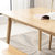 优涵 北欧橡胶木实木餐桌椅组合餐桌现代简约长方形小户型原木色餐桌日式风格家具(1.3米原木色+4温莎)第3张高清大图