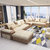 美天乐 布艺沙发组合可拆洗客厅大小户LU型简约现代整装家具沙发(颜色请备注 六件套旗舰版（送茶几）)第2张高清大图