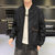 富贵鸟男士立领夹克衫运动商务休闲时尚直筒外套(灰色 5XL 云 185-210斤)第4张高清大图