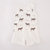 Petitkami2021夏季儿童婴儿新款男女宝斑马印花分体背心短裤睡衣(100 白色背心)第4张高清大图