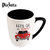 Plazotta 时尚随意马克杯 情侣水杯大陶瓷杯创意办公咖啡杯01298 01299(摩托车)第3张高清大图