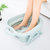 有乐 可折叠泡脚桶塑料洗脚盆家用足浴盆便携式过小腿按摩洗脚桶高深桶(绿色)第4张高清大图