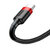 倍思 卡福乐数据线 USB For Type-C 3A 1M 红色壳+黑色线第2张高清大图