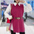 珍真羊春装马甲衬衫两件套新款女装气质洋气减龄时尚套装CQJ135LJT(粉红色 S)第2张高清大图