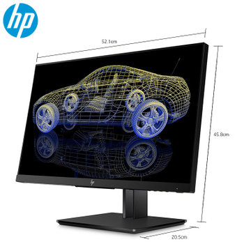 惠普（HP）Z23n G2 23英寸工作站级显示器 微边框IPS屏 出厂色彩校准广色域 升降旋转 无闪屏&低蓝光显示器(黑色 23英寸（官方标配）)
