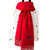 冬季新款女士保暖纯色仿羊绒围巾 欧美流苏加长加厚围巾披肩(大红色)第4张高清大图