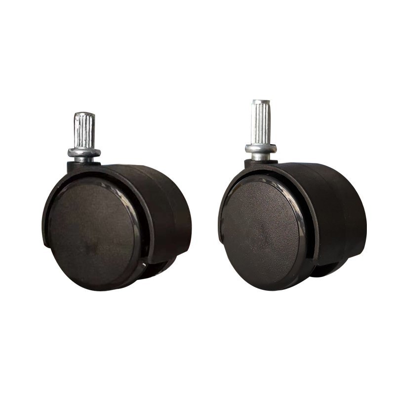 万向轮15寸50升小轮子塑料家用垃圾桶配件32l垃圾筒轱辘直插式轮30l