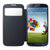 三星（Samsung）手机套手机壳保护套保护壳原装皮套S4/盖世4/I9500/I9508/I959/I9502智能天窗休眠（黑色）第5张高清大图
