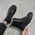 回力 马丁靴情侣防水系带皮面工装鞋男 户外耐磨防滑保暖女士运动休闲鞋 WXP(WZ)-0370(黑色-男款 44)第2张高清大图