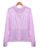 夏季新款印花防晒衣薄款冰丝针织透气防晒服女(紫色 XL)第3张高清大图