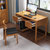 亚格林   中式 实木电脑桌 家用写字桌简易卧室小桌子学生书桌(胡桃色 单桌)第3张高清大图