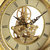 汉时欧式简约轻奢金属装饰座钟客厅创意时尚静音石英时钟HD1005(B款（金属盘透视机芯）)第7张高清大图