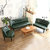 TIMI美式沙发 休闲沙发 简约沙发组合 单人双人三人沙发 客厅沙发组合 美式油蜡皮革沙发(青绿色 三人沙发)第3张高清大图