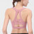 瑜伽服文胸女跑步健身无钢圈防震聚拢背心上衣定型运动内衣(粉色 M)第3张高清大图