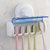 红凡 卫生间吸盘式浴室牙刷架套装吸附型创意三口吸盘牙刷座伴侣(白色 单个装)第3张高清大图