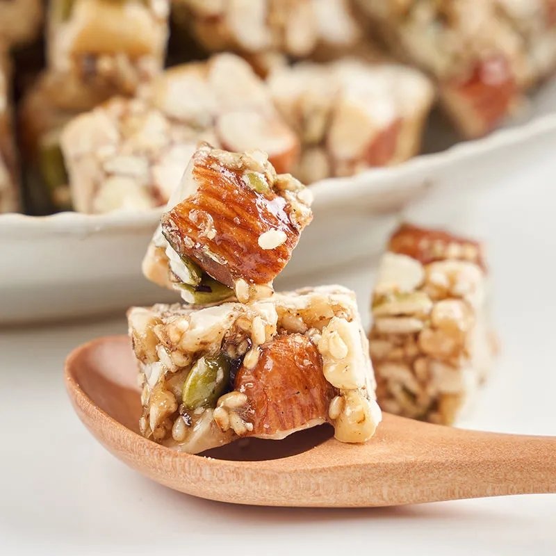 手工原味巴旦木仁坚果酥零食糕点五仁酥芝麻花生酥糖切糕2斤