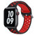 新款适用于苹果watch运动手表表带双色硅胶透气38/40/41/42/44/45通用表带(黑白 38/40/41MM通用)第6张高清大图