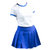 女成人啦啦操服装中小学生拉拉队演出服运动会开幕式团体啦啦队服(蓝色 L)第9张高清大图
