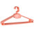 索尔诺塑料儿童衣架 防滑衣撑家用衣服架挂衣架晾衣架Y011(橘黄色10只装)第2张高清大图