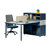 艾诺狄斯 简约现代办公家具双/四人位办公电脑桌椅易拆装组合人造板(双人位)第5张高清大图