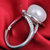 梦克拉Mkela淡水珍珠戒指 暖意阳光 S925银戒指女款银戒指群镶第4张高清大图