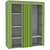 家世比 绿色时尚简易布衣柜多功能折叠布衣柜第4张高清大图