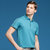 传奇保罗2021夏季新款珠地棉男士休闲短袖t恤男纯色商务Polo衫（M-3XL）ZNM818(天蓝色 L)第4张高清大图
