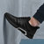 羊骑士2018春夏新款时尚运动鞋轻质跑鞋休闲韩版男鞋轻质透气潮(ST-806黑白色 40)第4张高清大图