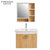 法恩莎新款北欧现代田园风格浴室柜组合橡木实木落地式洗脸盆镜柜 FPGD3615E-C(默认)第4张高清大图