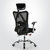 sihoo/西昊 M16电脑椅时尚家用 办公椅 休闲升降转椅人体工学网椅 会议椅子(黑色-网棉枕-固定扶手)第2张高清大图