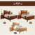 虎源萨尚经济型实木床HY-8106(1米2单人床 默认)第2张高清大图
